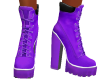 Purple High Heel Boots