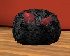 Black flower couche