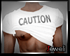 JW*Caution Top White 