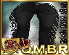 QMBR Jeans Black Fringe