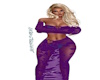 purple sheer dress