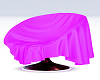 pink drape chair