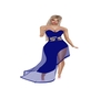 elegant blue gown
