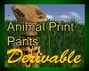 Animal Print Pants
