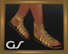 GS Flat Golden Sandals