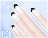 [T] Nails black tips