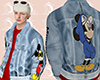 L: Mickey Denim Red