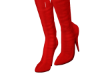 RED THIGH BOOTS