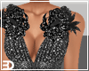 Black Floral Sparkle Gow