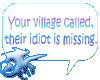 Village Idiot STICKER