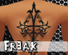 [F] Cross Back Tattoo