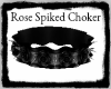 BLACK ROSE SPIKE CHOKER
