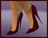 Eden Red Silk Heels