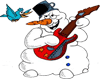 Snowman with Guitar