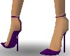 Purple spike heel pumps