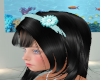 FLOWER HEADBAND TEAL