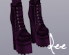 !D Purple Boots