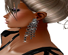 BLACK/DIAMOND earrings