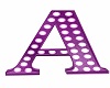 Purple Sign Letter A