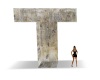 Marble Letter T