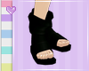 ♥ Ninja Black Sandals
