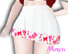 蝶 Cute White Skirt