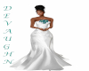 FLORA WHITE & TEAL GOWN