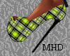 MHD. Green Plaid Shoes