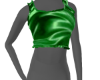 Green ruffled shirt
