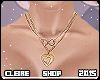 ![CLR] Two Gold Necklace