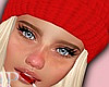Winter Red Hat Blond