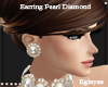 earring pearl diamond 