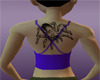 female back spider tatto