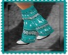 teal sweater shoes