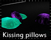 Teal night Pillow Kisses