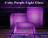 Purple Glass Cubes