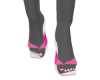 Pnk/Wht Sandal Heels
