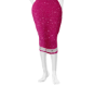 Pink knit skirt