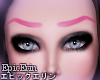 [E]*S Shaped Brows Pink2