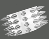 !M! WRIST SPIKE WHT (R)