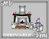 *MV* Holiday Fireplace