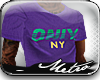M|Track Logo Tee in Purp