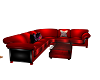 sofa red&BLACK