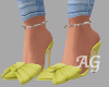 Yellow Bow Heels A.G