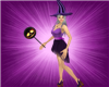 L` Purple Witch Dress