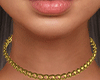 !B Big Cross Choker GLD