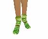 Striped Green Socks
