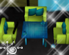 Blue&Lime Couch w/dance