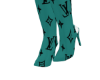 Teal LV Boots