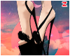 Black Fur Heels